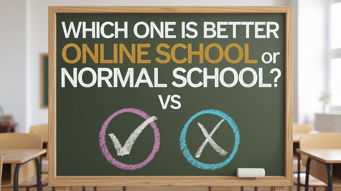 Which one is better online school or normal school